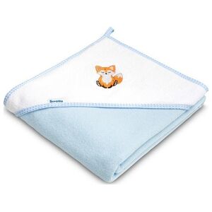 Sensillo OKRYCIE KĄPIELOWE FROTTE 100X100 LISEK NIEBIESKI