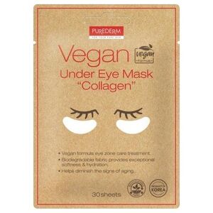 Purederm Vegan Under Eye Mask wegańskie płatki pod oczy z kolagenem 30szt