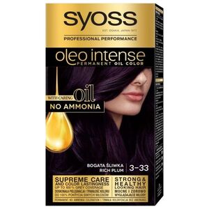 Syoss SYOSS_Oleo Intense farba do włosów trwale koloryzująca z olejkami 3-33 Bogata Śliwka