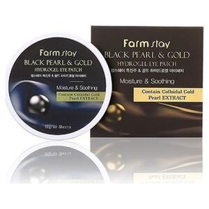 Farmstay FARMSTAY_Black Pearl &amp| Gold Hydrogel hydrożelowe płatki pod oczy 60szt.