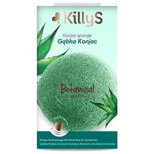 Killy`s KILLYS_Botanical Inspirations gąbka konjac do mycia twarzy z aloesem do skóry normalnej