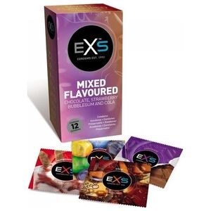 EXS EXS_Mixed Flavoured Condoms smakowe prezerwatywy 12szt.
