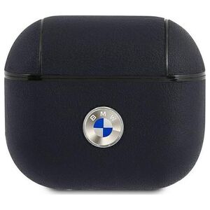 BMW Etui ochronne Geniune Leather do AirPods 3 granatowe
