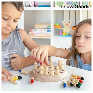 InnovaGoods Drewniane Szachy Pamięci Taeda InnovaGoods 26 Części