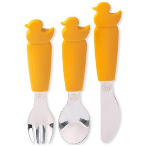 ECO RASCALS ECORASCALS Zestaw sztućców kaczuszka MUSTARD one size