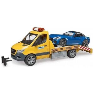 Bruder Bruder MB Sprinter car transporter with light & sound module, model vehicle (orange/blue, incl. Roadster)