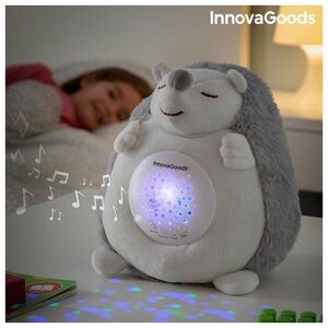 InnovaGoods Pluszowy Jeż emitujący Biały Szum z Kojącym Projektorem Spikey InnovaGoods