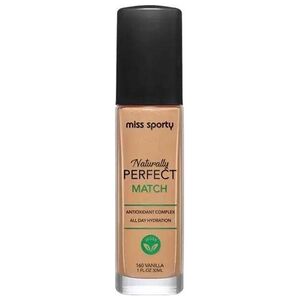 Miss Sporty MISS SPORTY_Naturally Perfect Match wegański podkład nawilżający 160 Vanilla 30ml