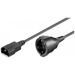 Kabel zasilający Manhattan Manhattan Kabel Adapter Zasilania IEC320 C14 na Schuko F Gniazdo 1.5m