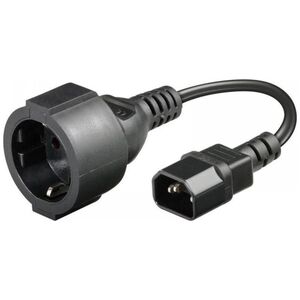 Kabel zasilający Manhattan Manhattan Adapter Zasilania IEC320 C14 na Schuko F Gniazdo 23cm