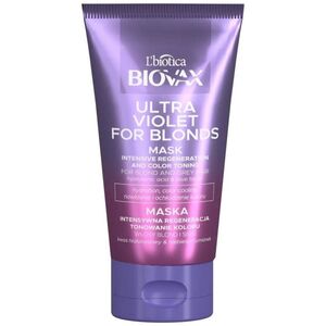 L'BIOTICA_Biovax Ultra Violet For Blonds Mask intensywnie regenerująca maska tonująca do włosów blond i siwych 150ml