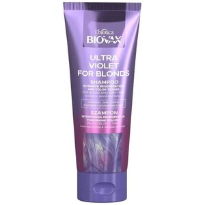 L'BIOTICA_Biovax Ultra Violet For Blonds Shampoo intensywnie regenerujący szampon tonujący do włosów blond i siwych 200ml