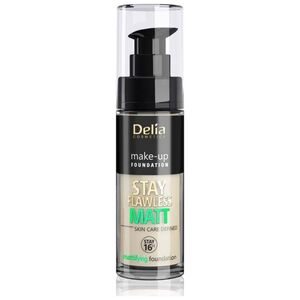 Delia Delia Cosmetics Stay Flawless Matt Podkład matujący 16H nr 401 Ivory 30ml