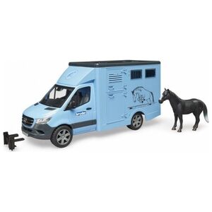 Bruder Mercedes Benz Sprinter do przewozu koni z figurką konia (02674)