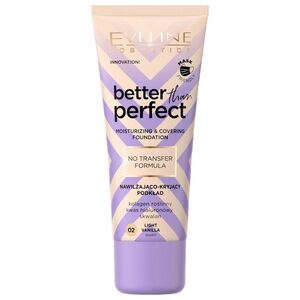 EVELINE KOLOROWKA Eveline Better Than Perfect Podkład nawilżająco-kryjący nr 02 Light Vanilla 30ml