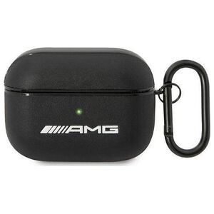 Mercedes AMG Leather Big Logo - Etui AirPods Pro (czarny)