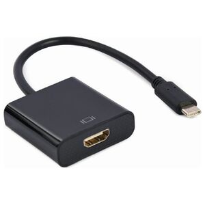 Adapter USB Gembird GEMBIRD Adapter USB-C do HDMI F czarny 4K30Hz 15 cm