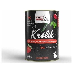 Syta Micha SYTA MICHA Karma mokra dla psa Królik z Brukwią 400g