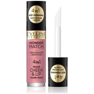 Eveline Eveline Wonder Match Róż i Pomadka w płynie 4w1 nr 03  4.5ml