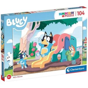 Clementoni CLE puzzle 104 maxi SuperKolor Bluey 27171