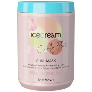 Inebrya Ice Cream Curly Plus nawilżająca maska do włosów kręconych i falowanych 1000ml