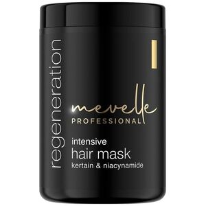 MEVELLE PROFESSIONAL_Regeneration Intensive Hair Mask maska do włosów zniszczonych, kruchych, matowych Keratin &amp| Niacynamide 900ml