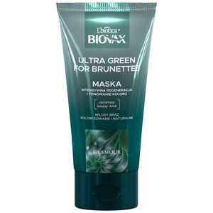 L'BIOTICA_Biovax Glamour Ultra Green maska do włosów dla brunetek 150ml