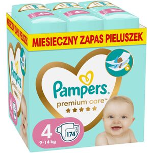 Pieluszki Pampers Premium Care 4, 9-14 kg, 174 szt.