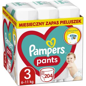 Pieluszki Pampers Pants 3, 6-11 kg, 204 szt.