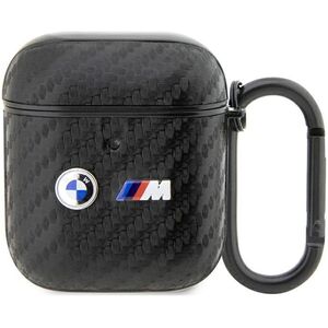 BMW BMW BMA2WMPUCA2 AirPods 1/2 cover czarny/black Carbon Double Metal Logo