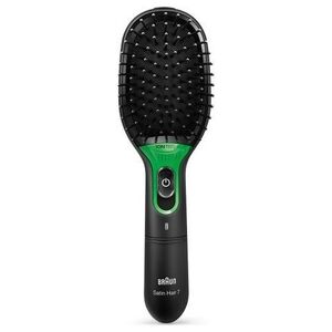 Braun Szczotka łopatkowa Braun BR710 Gwarancja 24 miesiące(y), kondycjonowanie jonowe, Black/Green