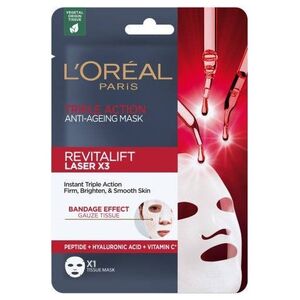 L’Oreal Paris LOREAL_Revitalift Laser X3 przeciwzmarszczkowa maska w płachcie o potrójnym działaniu 28g
