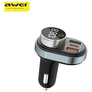 Transmiter FM Awei Zestaw głonomówišcy C-843 MP3 1xUSB+1xUSB-C z transmiterem