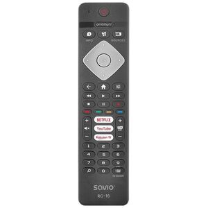 Pilot RTV Savio SAVIO PILOT UNIWERSALNY/ZAMIENNIK DO TV PHILIPS, SMART TV, RC-16