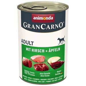 Animonda ANIMONDA GranCarno Adult Dog smak: Jeleń i jabłko 400g