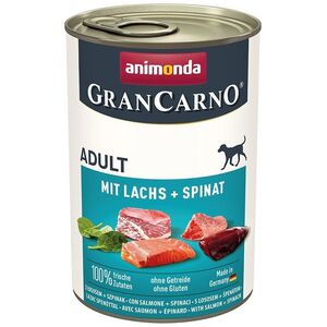 Animonda ANIMONDA GranCarno Adult Dog smak: Łosoś + szpinak 400g