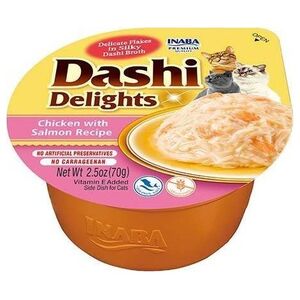 Inaba Foods Inaba DASHI uzupełniająca karma dla kota- kurczak i łosoś 70 g