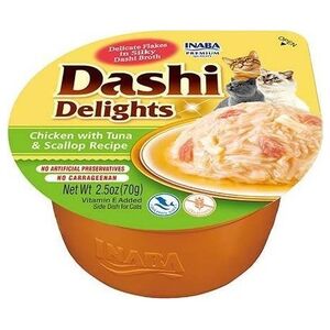 Inaba Foods Inaba DASHI uzupełniająca karma dla kota- bulion o smaku kurczaka i tuńczyka 70 g