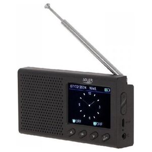 Radio Adler Adler | FM Travel Radio | AD 1198 | Alarm function | Black