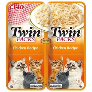Inaba Foods INABA CAT TWIN kurczak z krabem - przysmak dla kota 2 x 40 g
