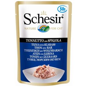 Schesir SCHESIR dla kotów Single Dish Tuńczyk z Bass 50g