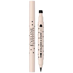 XXXX__Eveline Cosmetics (Eveline) Eveline Eyeliner & Stamp 2in1 eyeliner ze stemplem 01 Serce