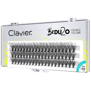 Clavier Clavier BeDU2O Double Volume kępki rzęs 14mm