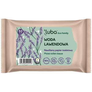 Luba Eco Family nawilżany papier toaletowy z Wodą Lawendową 50szt.