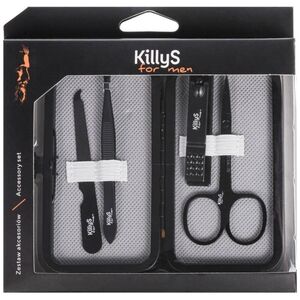 KILLYS For Men Accessory Set zestaw nożyczki do paznokci + obcinaczki do paznokci + pilnik do paznokci + pęseta do depilacji