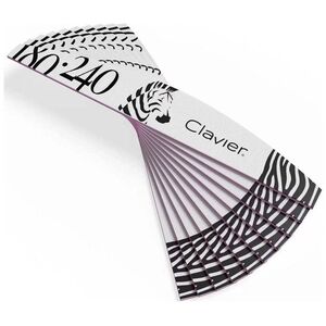 Clavier Pilnik do paznokci 180/240 Zebra 10szt.