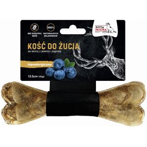 Syta Micha SYTA MICHA Kość ze Skóry Jelenia i Jagody 13,5cm