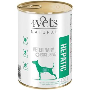 4Vets 4VETS Natural Hepatic Dog - mokra karma dla psa - 400 g
