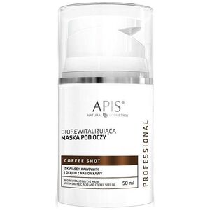 Apis Coffee Shot biorewitalizująca maska pod oczy z kwasem kawowym i olejem z nasion kawy 50ml