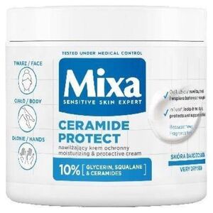 Mixa Ceramide Protect nawilżający krem ochronny do twarzy dłoni i ciała 400ml